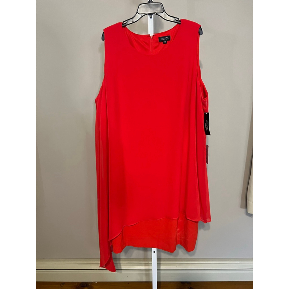 Women's Tahari Arthur S. Levine Red Dress Size 24W